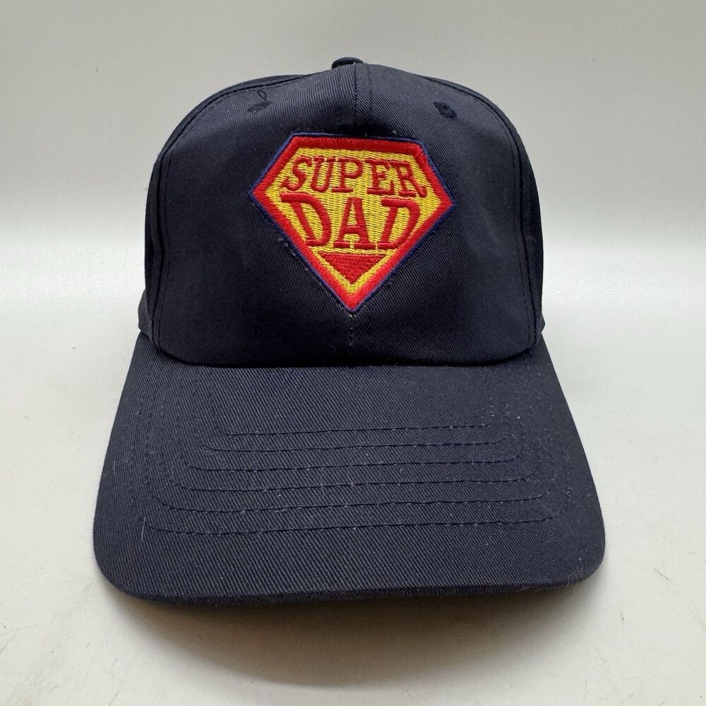 Paris Accessories Cap Men's OSFM Super Dad Embroidered Logo Strapback Navy Hat